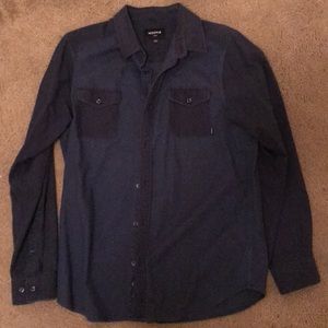 Nixon Navy Blue Flannel